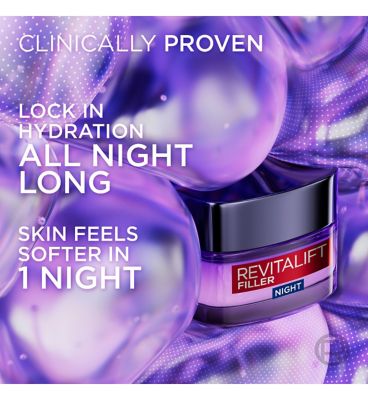 L’Oréal Paris Revitalift Filler Replumping Anti-Ageing Night Cream, with Hyaluronic Acid, 50ml (3)