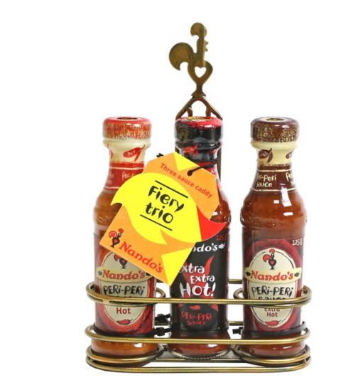 Image result for Nando's Fiery Trio Rack