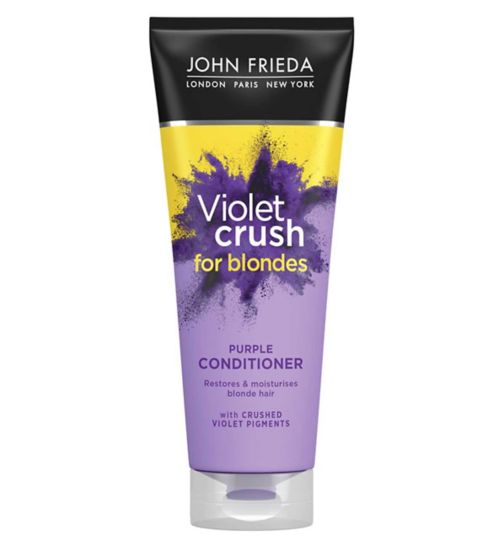 John Frieda Violet Crush Purple Conditioner 250ml for Brassy, Blonde Hair