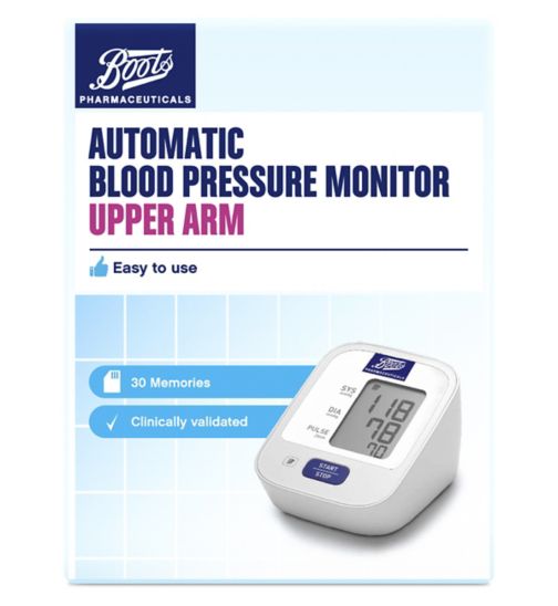 Boots Pharmaceuticals Blood Pressure Monitor - Upper Arm Unit 30 Memories
