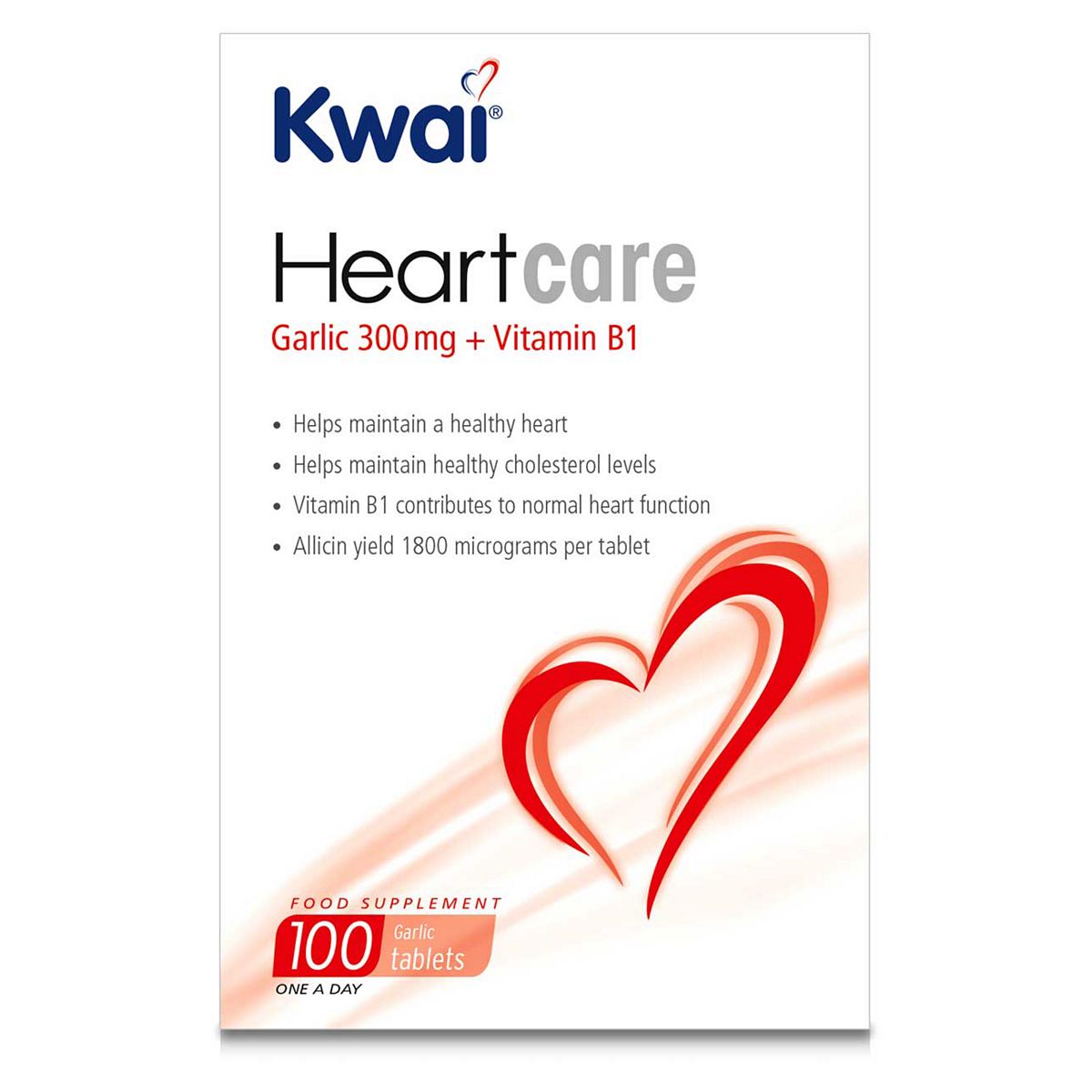 Kwai Heart Care Garlic 300Mg Plus Vitamin B1 100 Tablets