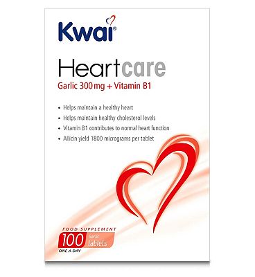 Kwai Heart Care Garlic 300mg plus Vitamin B1 100 Tablets