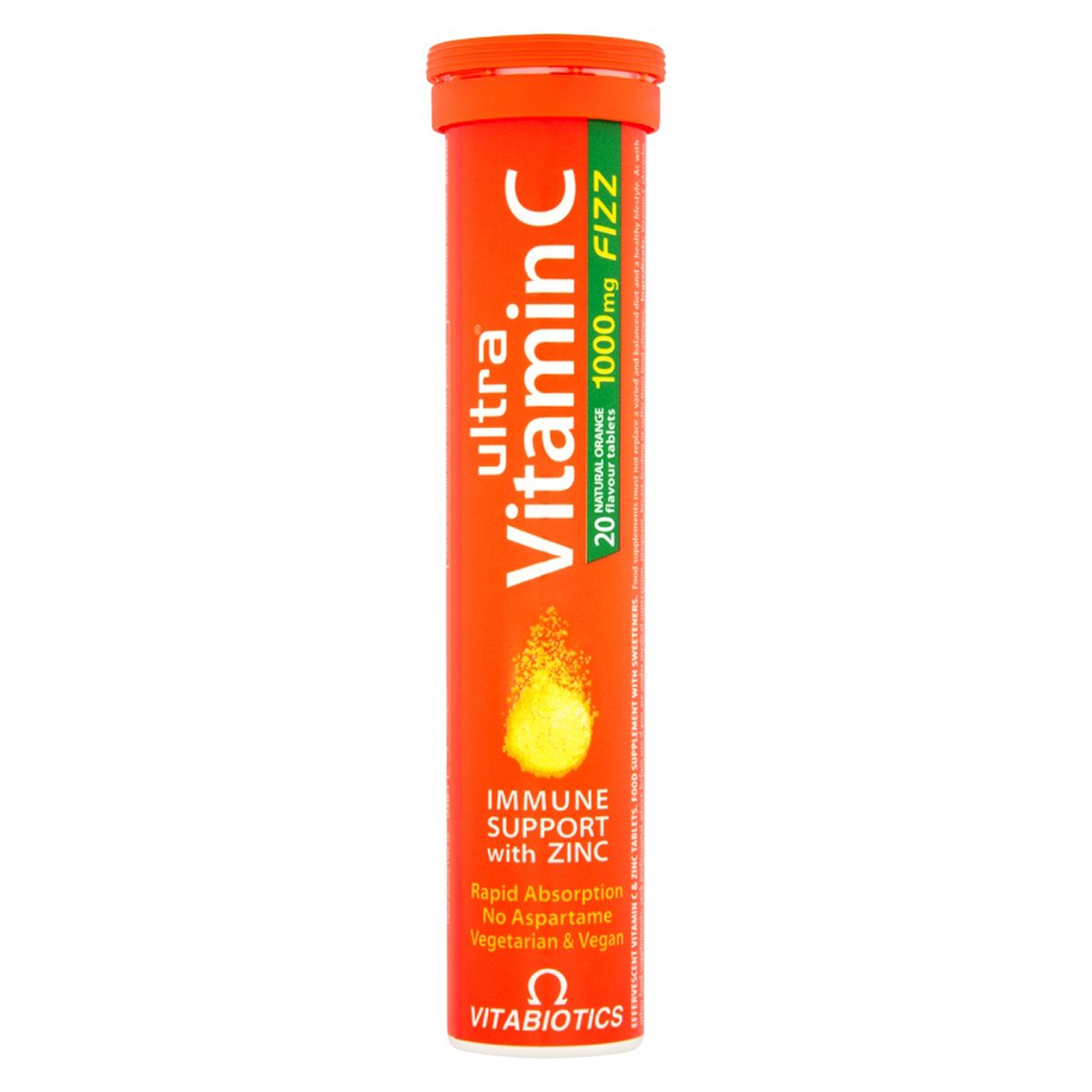 Vitabiotics Ultra Vit C Wt Zinc Effervescent 20 Tabs