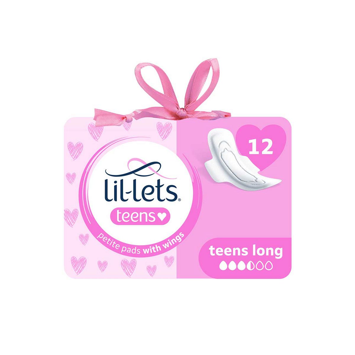 Lil-lets Teens Sanitary Towels (Petite)– Long – 12 Pack