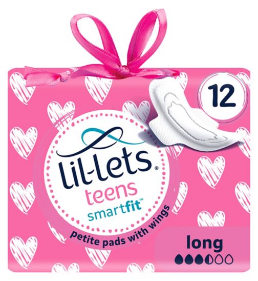 Lil-Lets Teens sanitary towels (petite)– Long – 12 pack