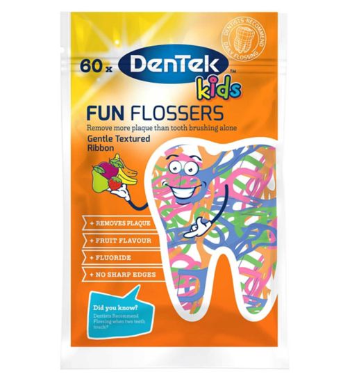 DenTek Kids Fun Flosser Interdental Floss Picks - 60 Pack