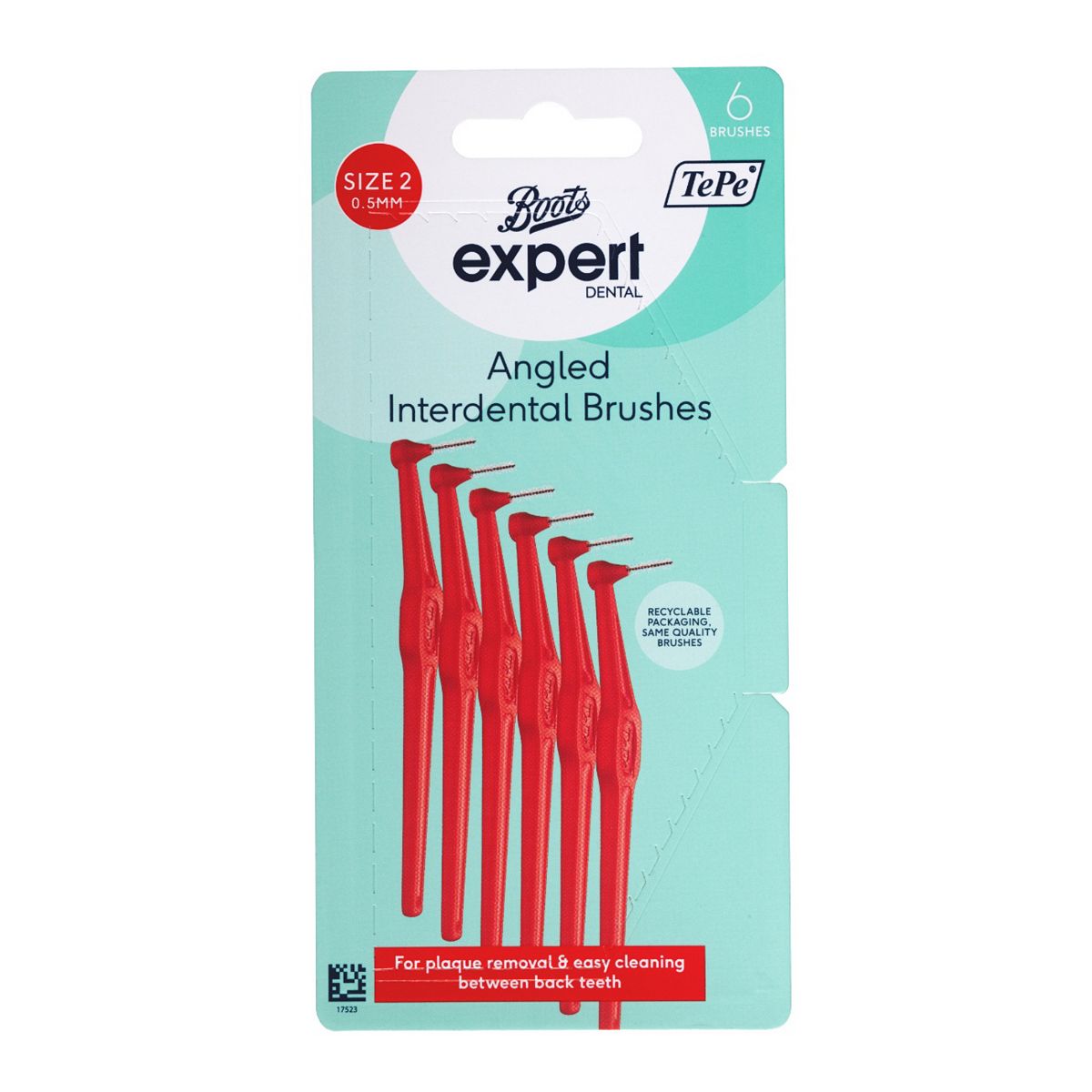   Expert Tepe Angled Interdental Brushes Red 0.5Mm 6S