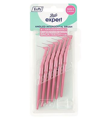 Boots Expert TePe Angled Interdental Brush Pink 0.4mm