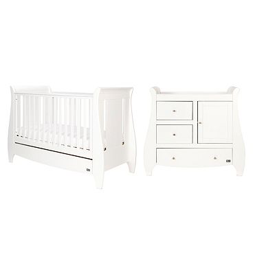 Tutti Bambini Katie 2 Piece Room Set - White (Cotbed & Changer)