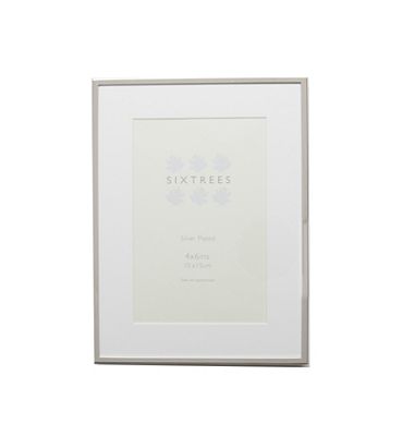 Sixtrees park lane silver photo frame 4x6