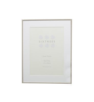 Sixtrees park lane silver photo frame 5x7