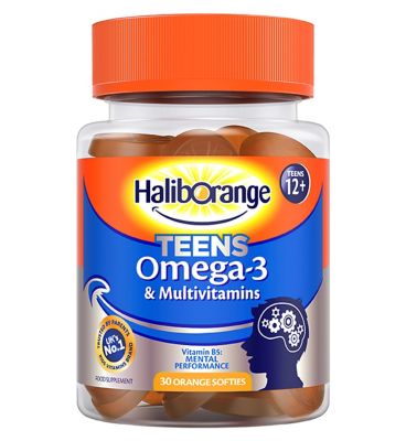 Haliborange Teens Omega-3 & Multivitamins - 30 Orange Softies