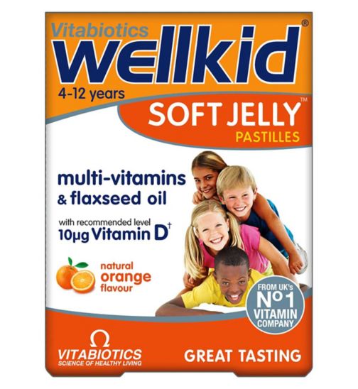 Vitabiotics Wellkid Soft Jelly 30 Pastilles - Natural Orange Flavour