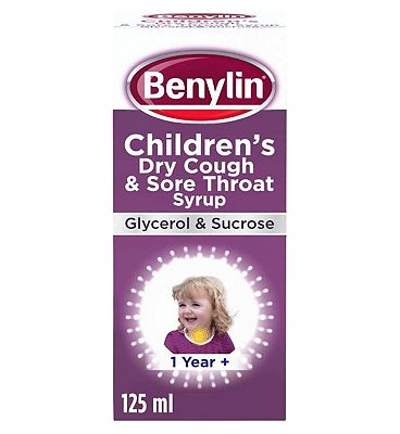 Benylin Children's Dry Cough and Sore Throat Syrup 1+ Year 125ml