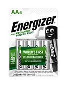 Energizer Recharge Power Plus AA 4 Pack Batteries