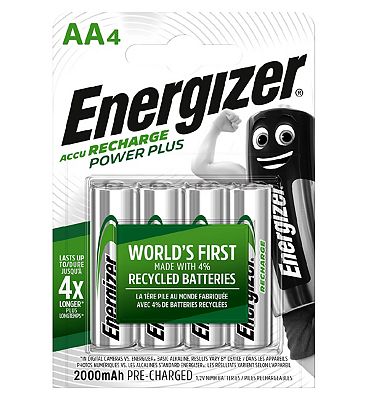 Energizer Recharge Power Plus AA 4 Pack Batteries