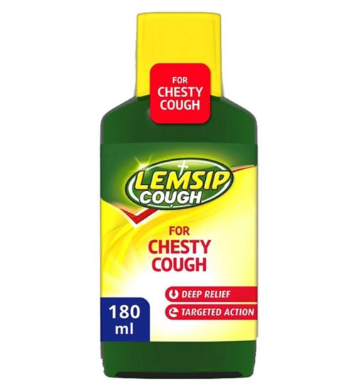 Lemsip Cough for Chesty Cough 50mg/5ml Oral Solution 180ml
