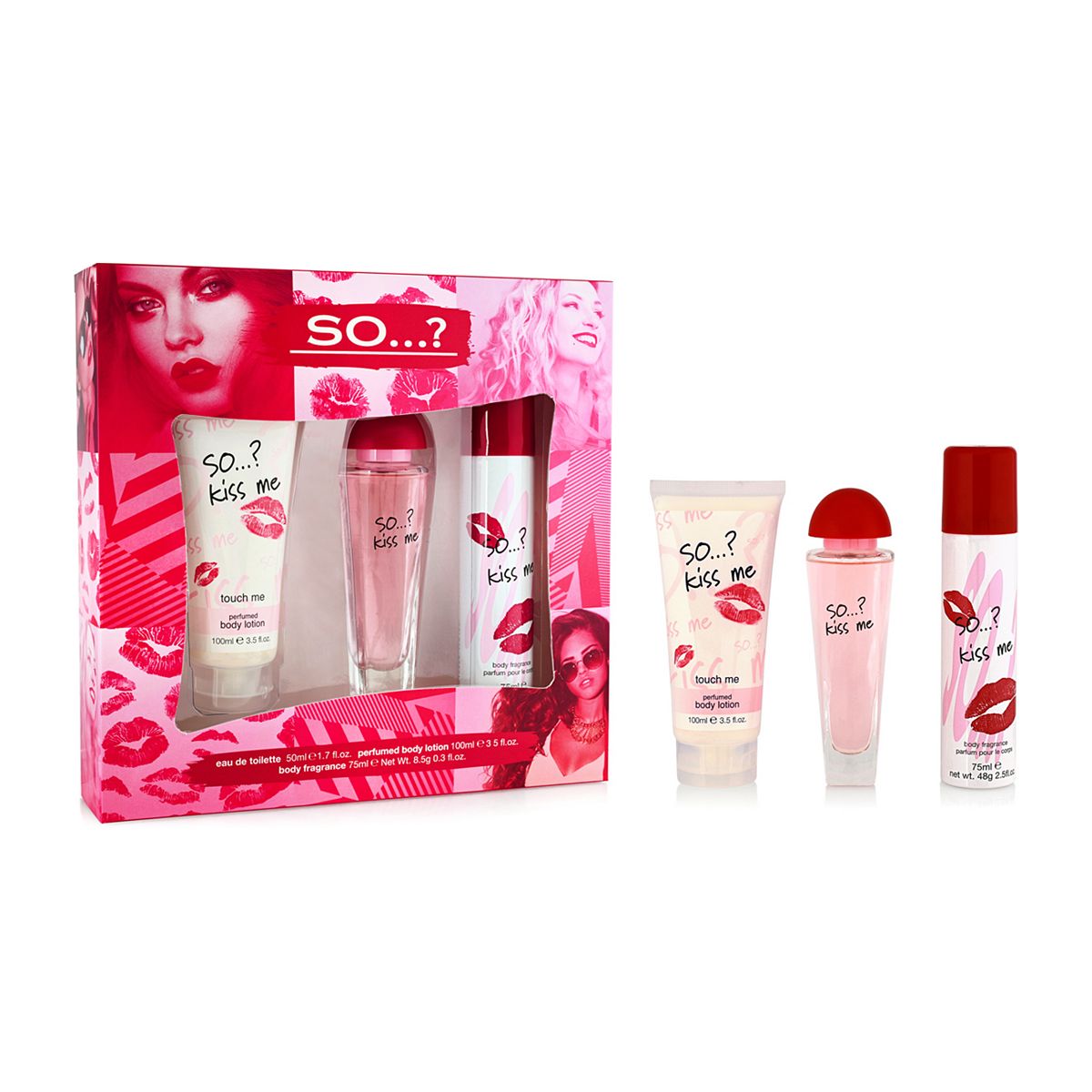 SO...? Kiss Me Divine Eau De Toilette 50Ml Gift Set