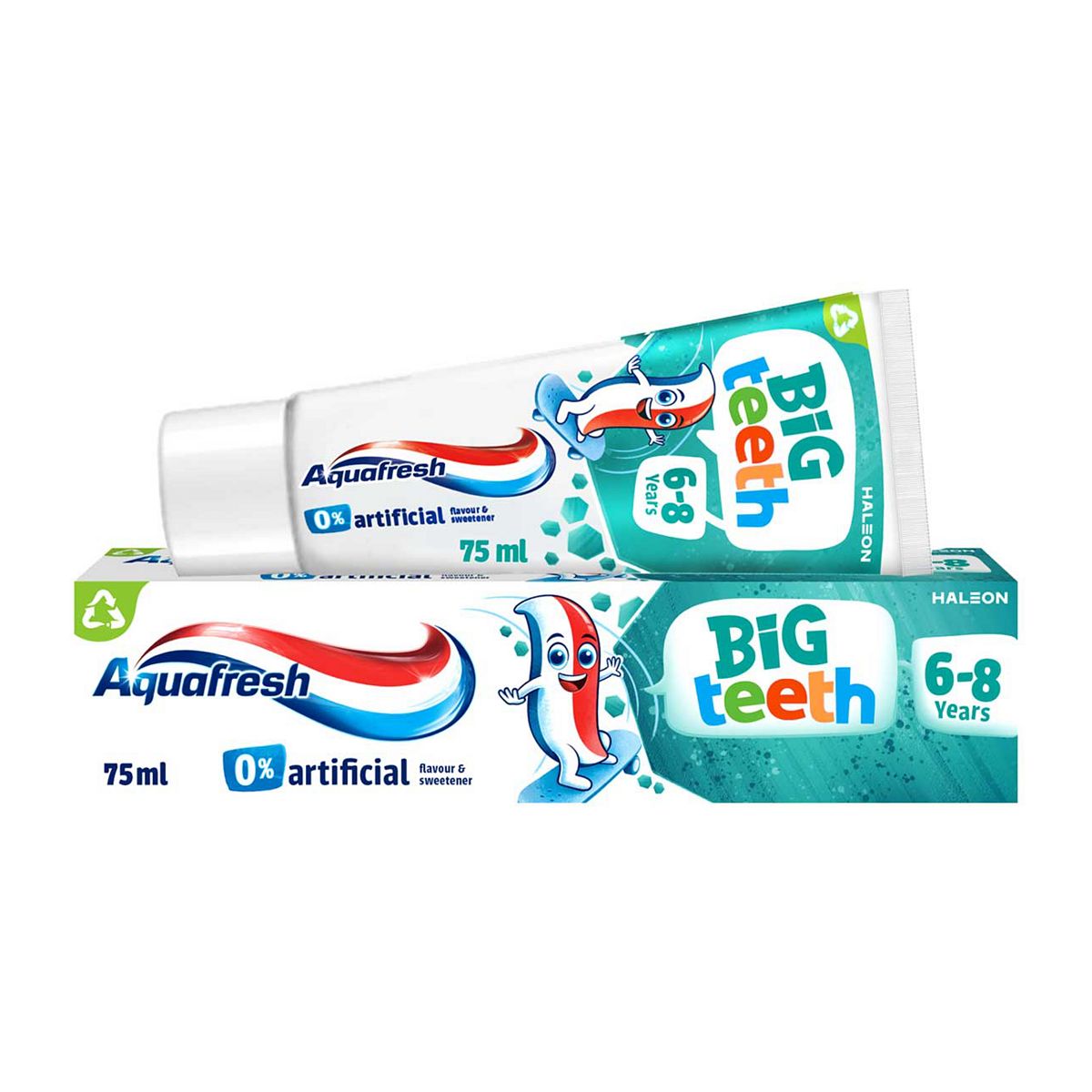 Aquafresh Kids Fluoride Toothpaste, Big Teeth For Ages 6-8, 75Ml