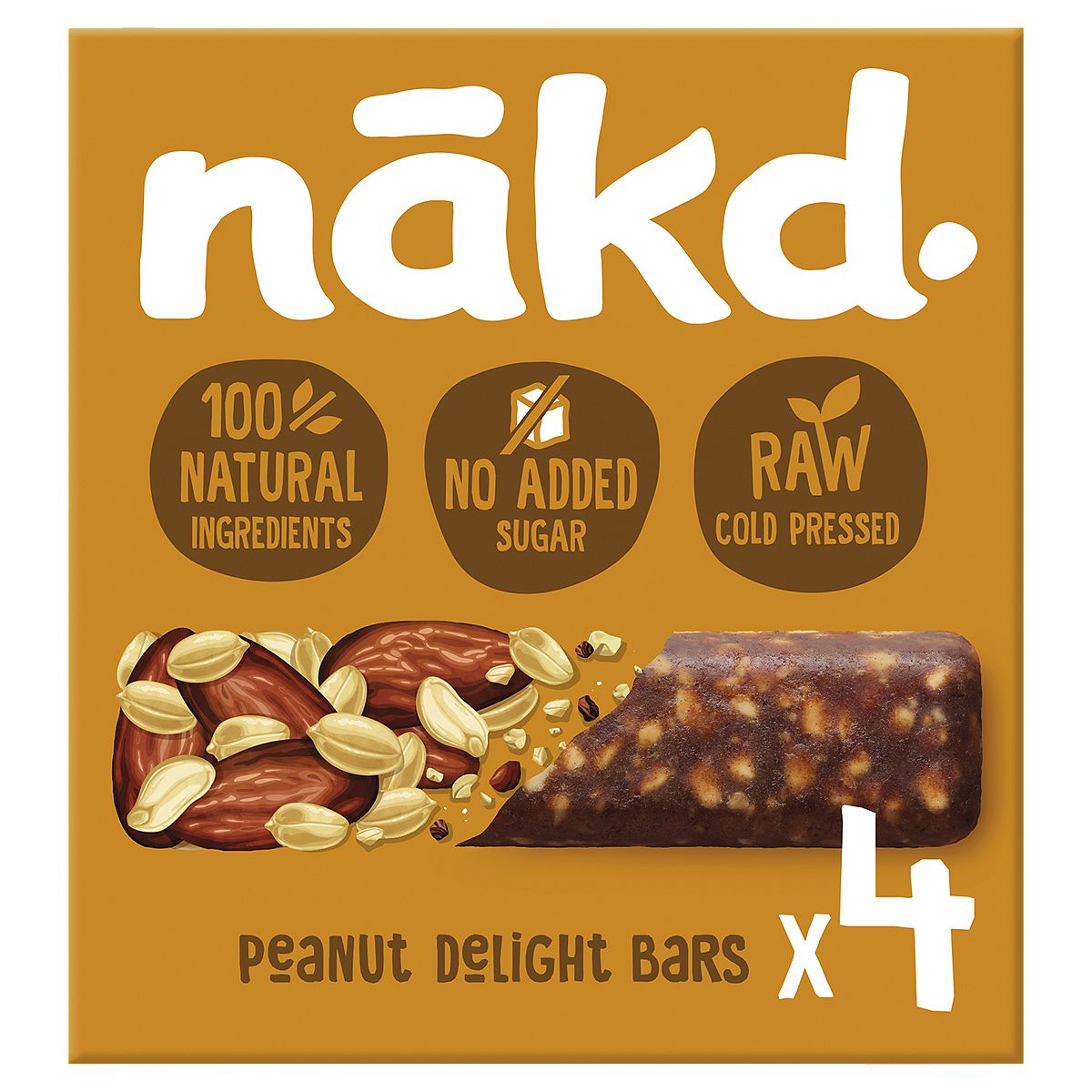 Nakd Peanut Delight - 4 X 35G