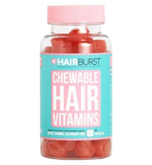 Hairburst Strawberry & Blackcurrant Chewable Vitamins 60 Pastilles