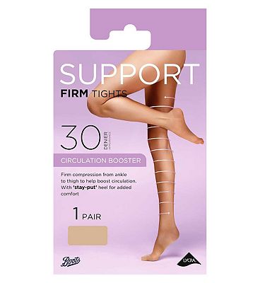 Boots Firm Support Tights Natural Tan Extra Large