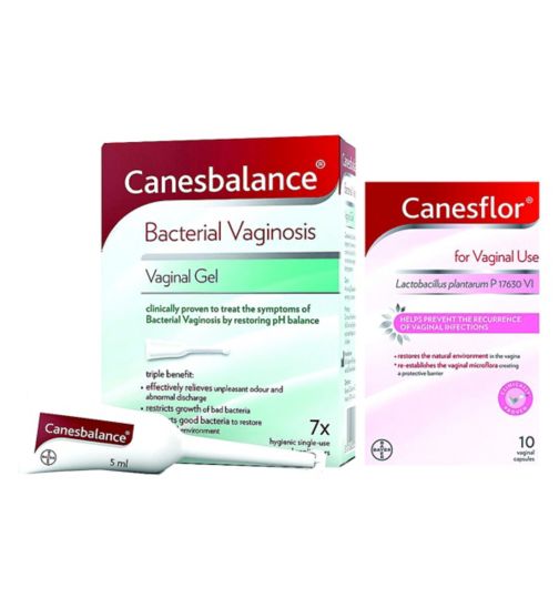 Canesbalance Bacterial Vaginosis Gel & Canesflor Supplement For Vaginal Use