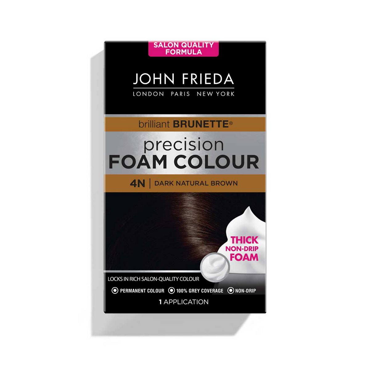 John Frieda Precision Foam Colour 4N Dark Natural Brown 130ml