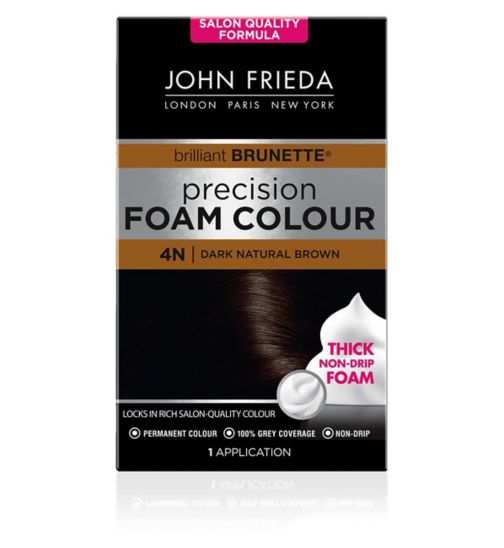 John Frieda Precision Foam Colour 4N Dark Natural Brown 130ml