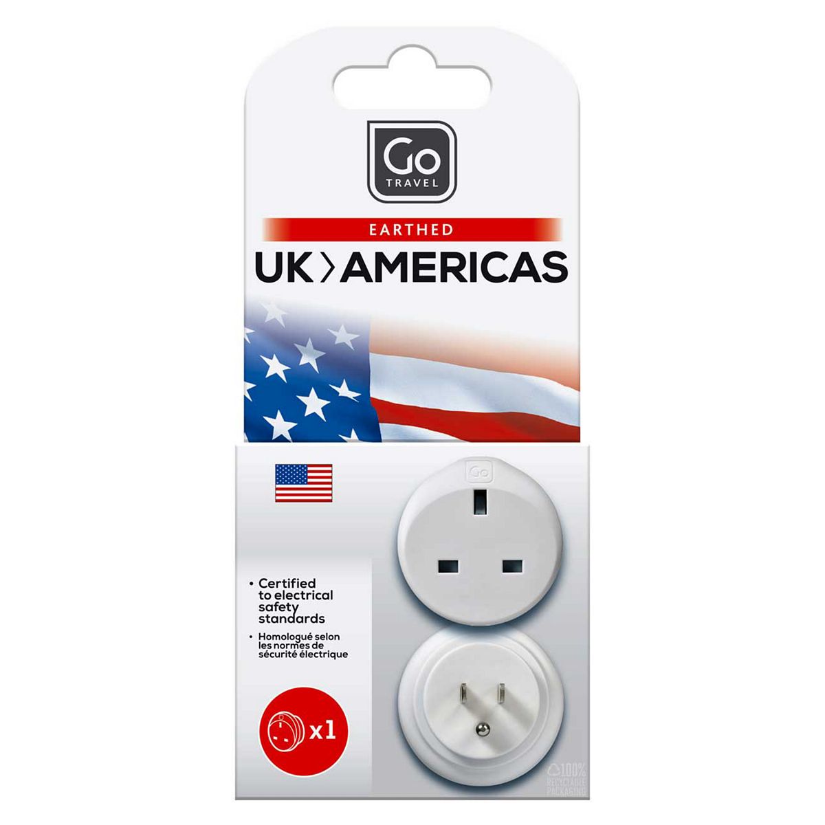 Go Travel Uk To Usa, Canada And South America Adaptor