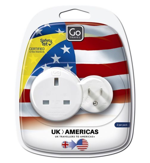 Go Travel Twin UK to USA, Canada and South America Adaptor