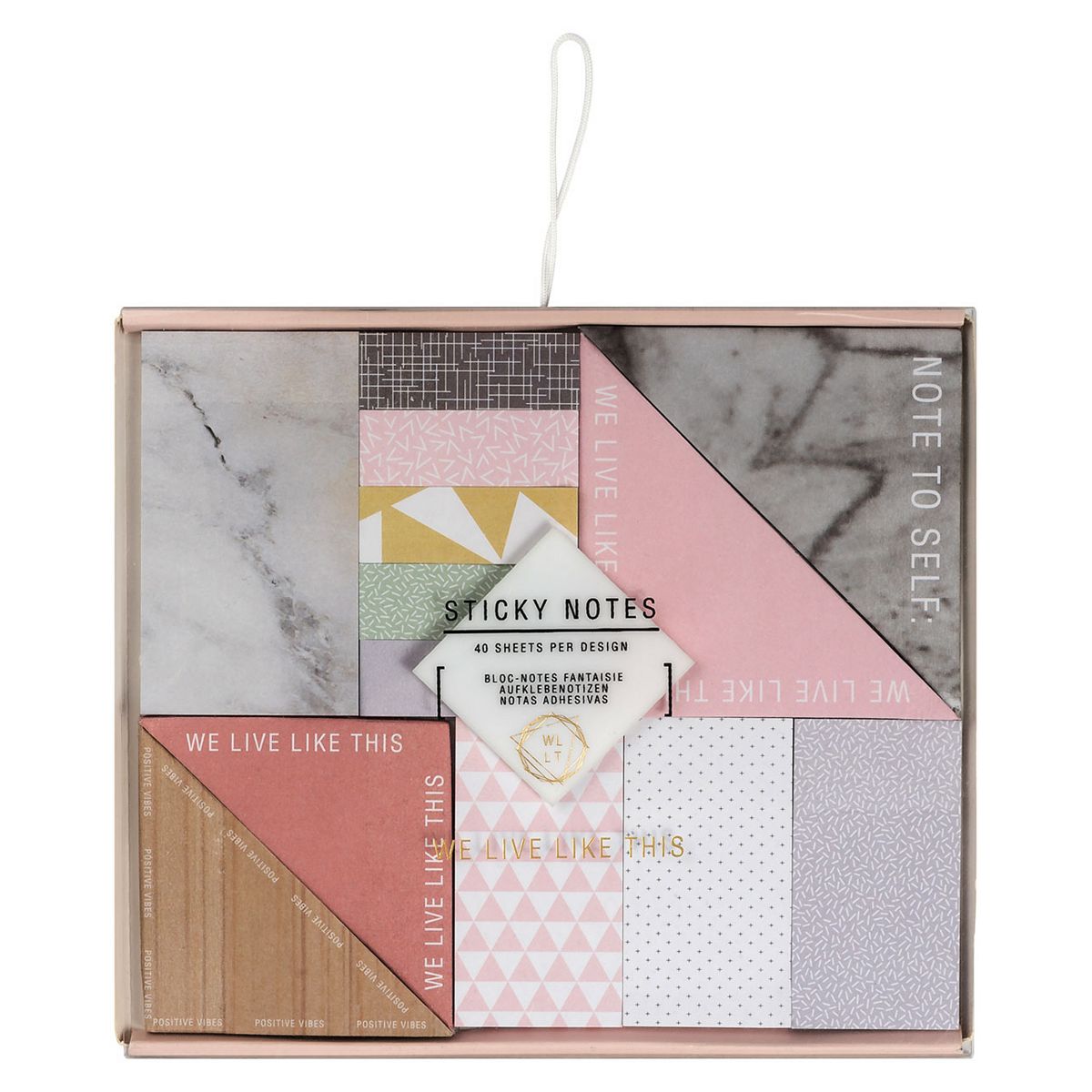Npw We Live Like This Sticky Notes Set