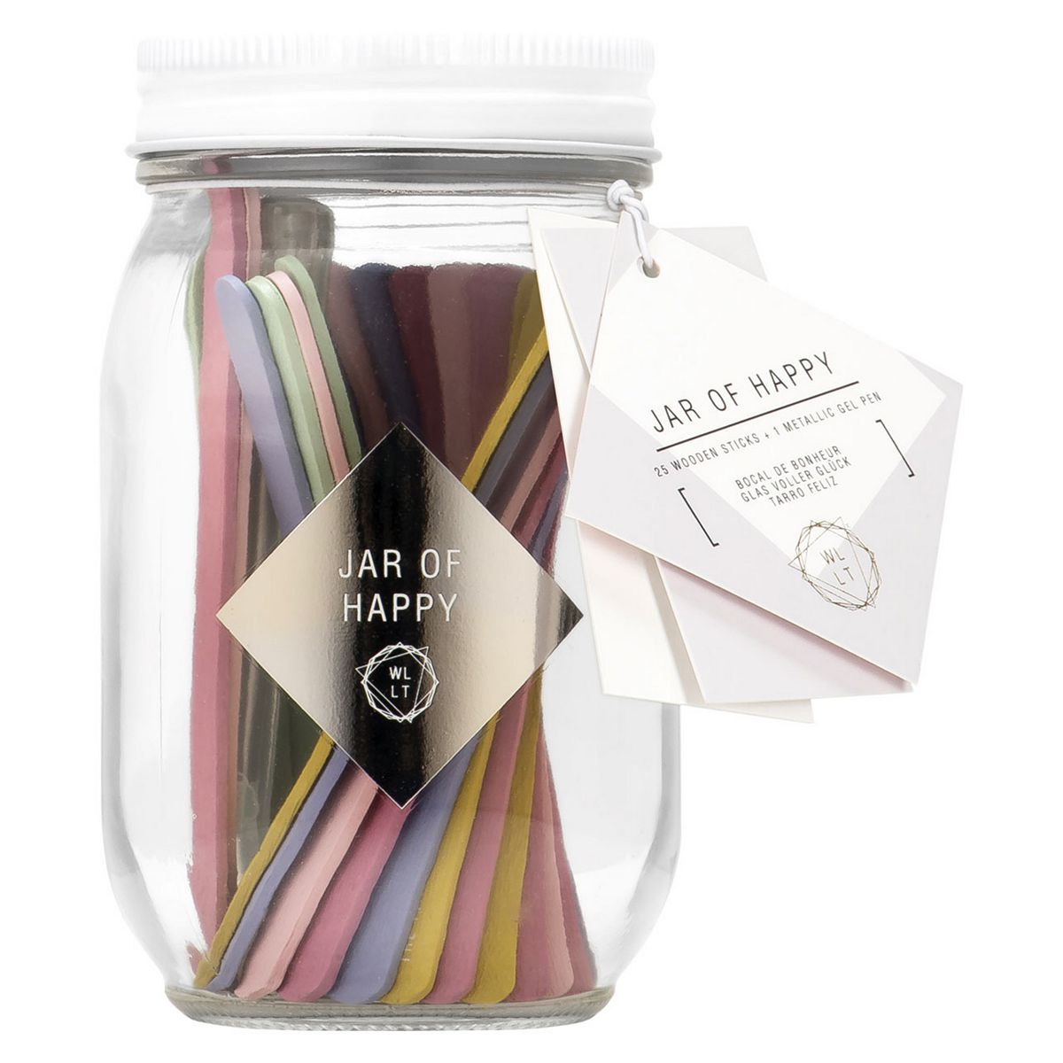 Npw We Live Like This Jar Of Happy Multicolor