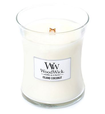 WoodWick Island Coconut Medium Jar Candle