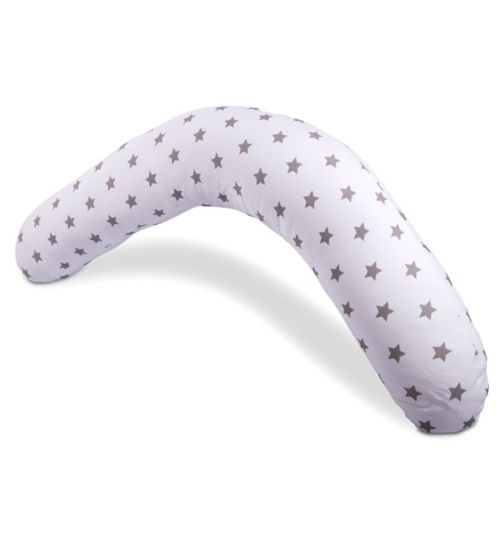 Widgey Plus Multi-Use Pregnancy & Sleep Pillow, Silver Star