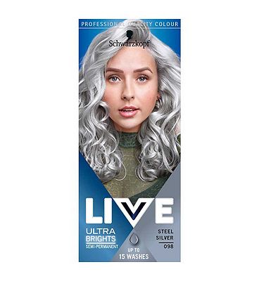 Schwarzkopf LIVE Steel Silver 098 Semi-Permanent Hair Dye