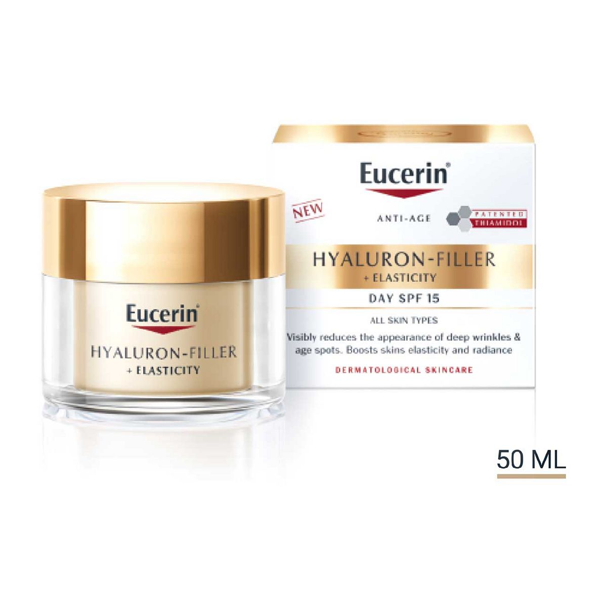 Eucerin Hyaluron-Filler + Elasticity Anti-Ageing Face Cream Spf15 50ml
