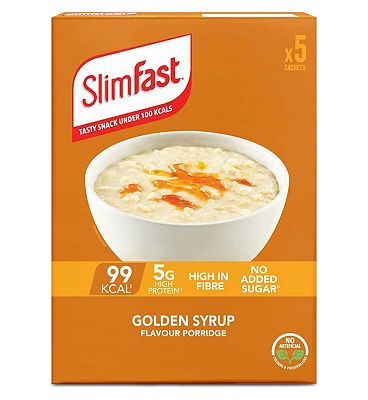 SlimFast Golden Syrup Flavour Porridge 5 x 29g