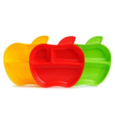 Munchkin 3 Lil' Apple Plates 6m+