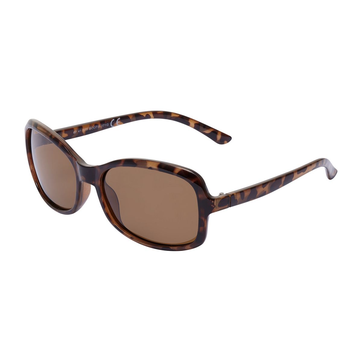   Ladies Polarised Sunglasses - Milky Brown Tortoiseshell Frame Multicolor