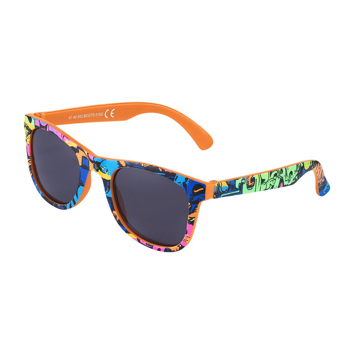   Kids Graffiti Print Wayfarer Sunglasses Multicolor