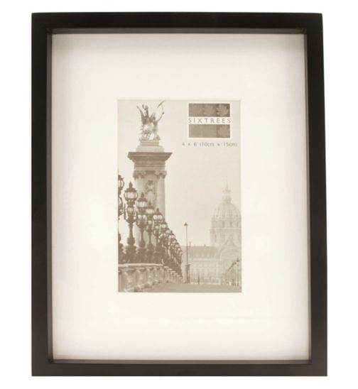 Sixtrees hanover black photo frame 10x15cm (4x6)