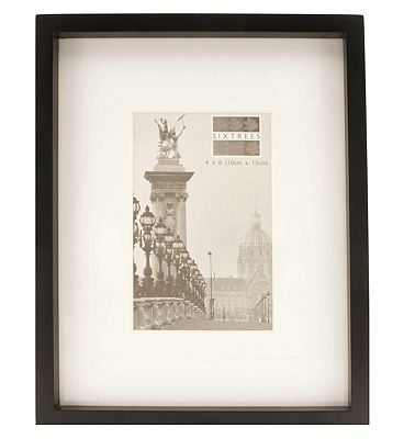 Sixtrees hanover black photo frame 4x6