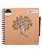 Kraft Laser Cut Tree Scrapbook Photo Album - 40 Sheets