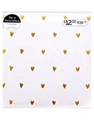 Pink and Gold Hearts Wedding Photo Album 6x4 - 140 Photos