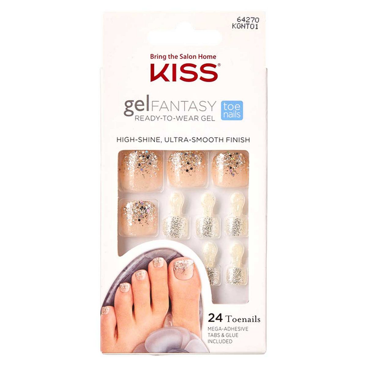 Kiss Gel Fantasy Toenail Kit - Lotta Oomph