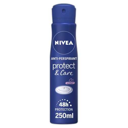 NIVEA Anti-Perspirant Deodorant Spray, Protect & Care, 48 Hours Deo, 250ml