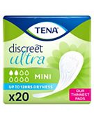 TENA Silhouette Noir Mini Pad (170ml) 18 Pack