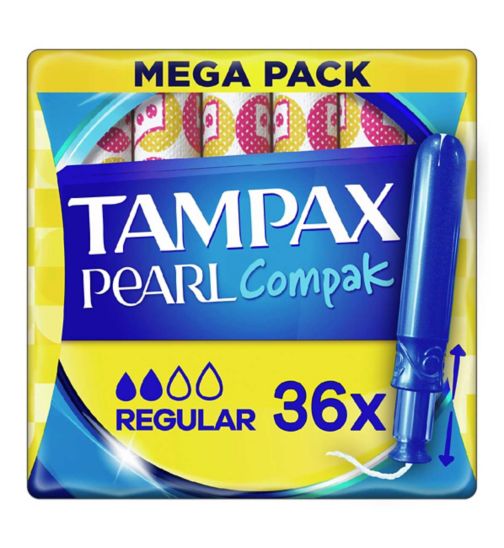 Tampax Pearl Compak Regular Tampons Applicator 36X