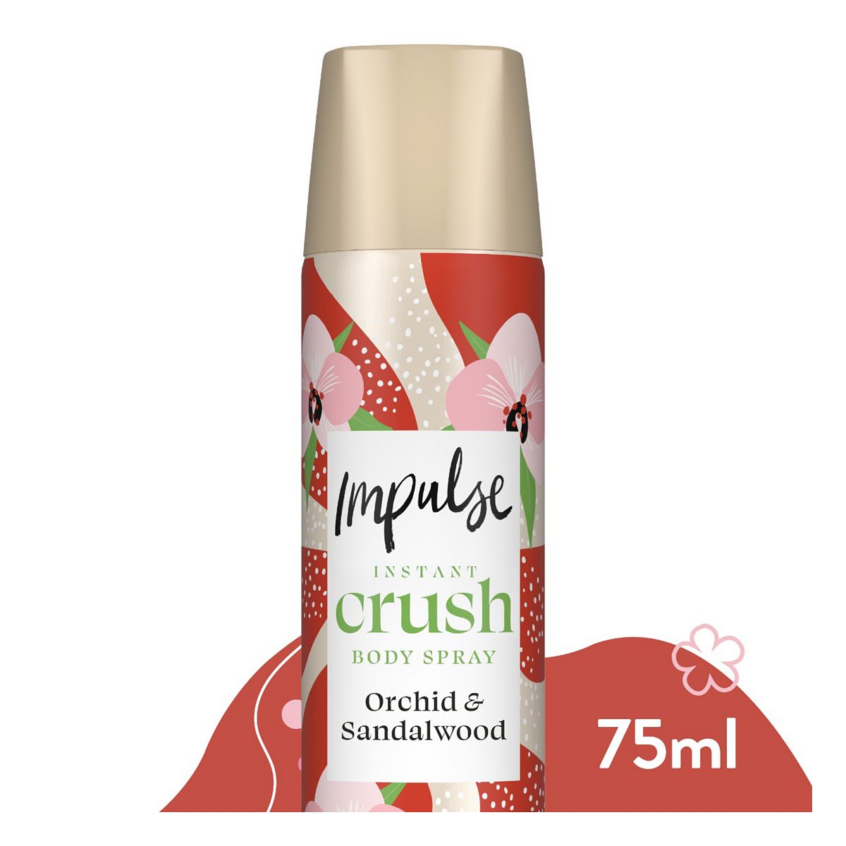 Impulse Instant Crush Body Spray Deodorant 75Ml
